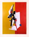Hommage a Malevich 1, Collage with paper, 2016